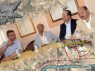Da sinistra Stefano Di Pietro, Graziano Pambianchi, Monaldo Andreozzi e Narciso Ricotta durante la presentazione del Comitato per il sì allo svincolo di San Claudio (clicca sull'immagine per leggere l'articolo)
