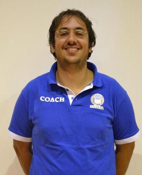 Coach Matteo Palmioli del Cus Macerata