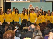 Una classe durante l'esibizione