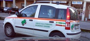 Uno dei mezzi della Croce Verde onlus