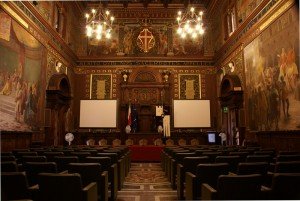 L'aula magna del'università di Macerata