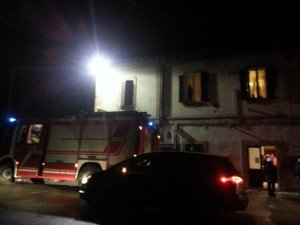 L'intervento dei vigili del fuoco