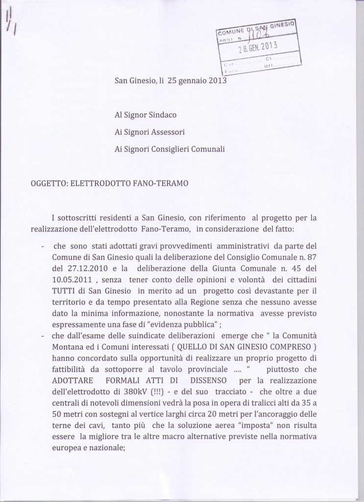 prt. lettera 25.01.2013