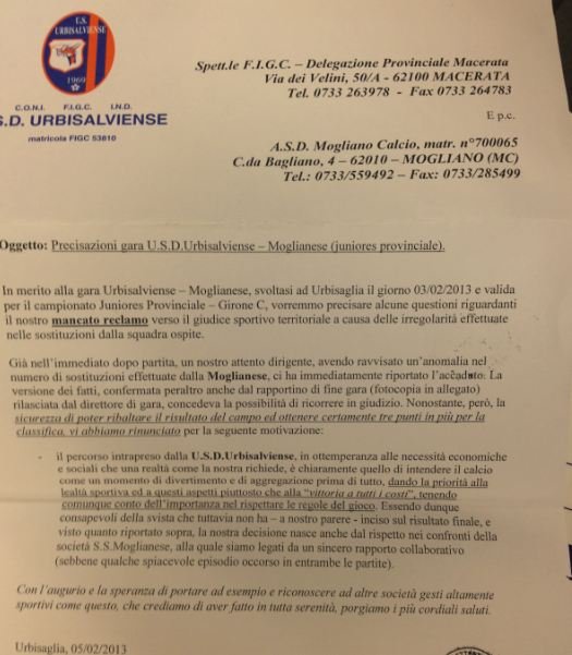 Lettera Urbisalviense