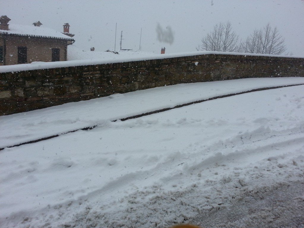 Un'altra foto scattata oggi a Camerino