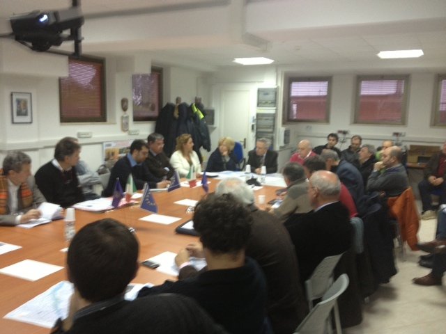 un momento della riunione del Comitato provinciale di Protezione civile