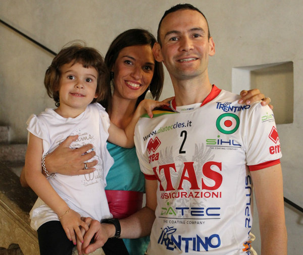 Jack Sintini con la sua famiglia