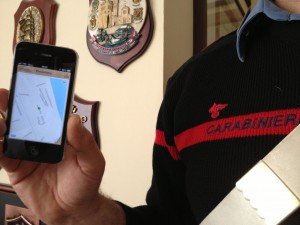 Un'immagine del software che permette la localizzazione dei dispositivi rubati