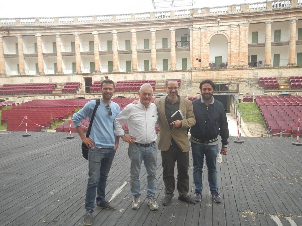 Francesco Micheli con Giampaolo, Michele e Paride Pellegrini