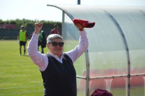 La gioia di Maria Francesca Tardella dopo la vittoria a San Cesareo