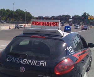 Carabinieri- autostrada