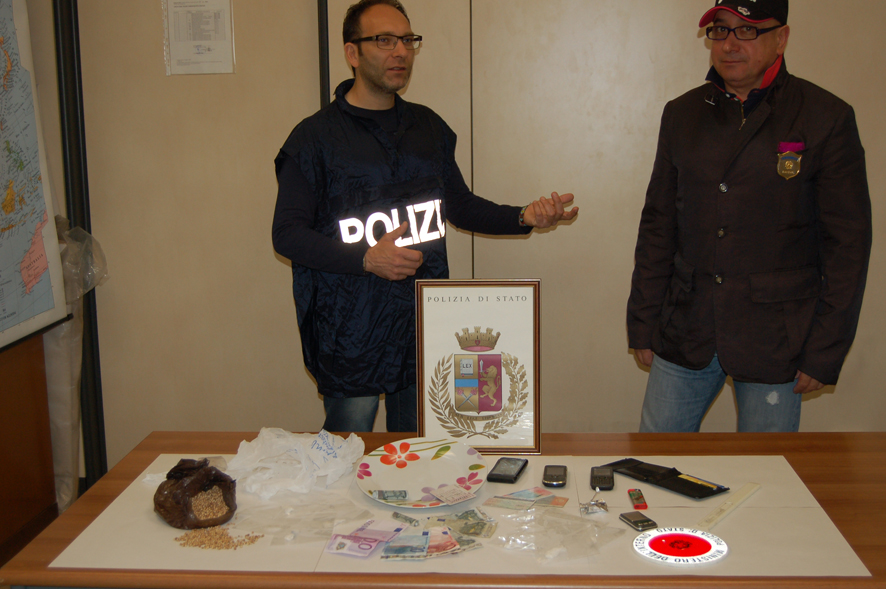 Nella foto l'ispettore Aldo Iannucci e Assistente Capo Di Paolo