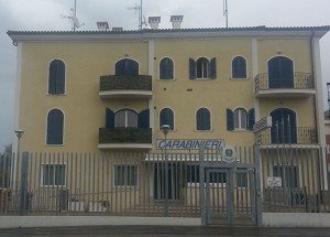 La caserma dei carabinieri di Porto Recanati
