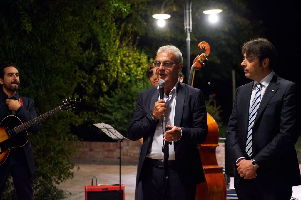 Il sindaco Carancini con Massimiliano Fraticelli, presidente del Rotary club Matteo Ricci