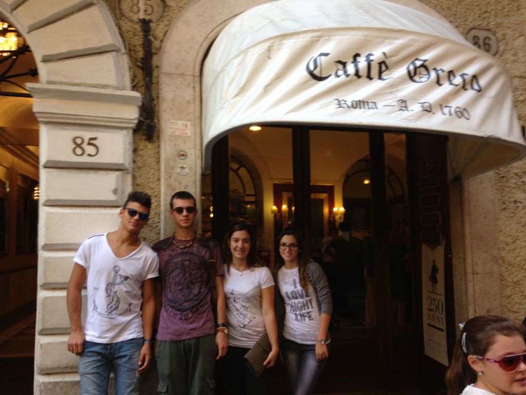 I 4 studenti dell'I.T.C. A. Gentili a Roma