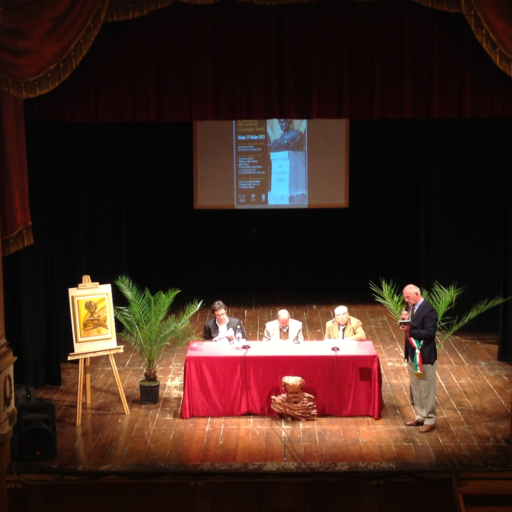 un momento della presentazione del libro "Pollenza città verdiana delle Marche"