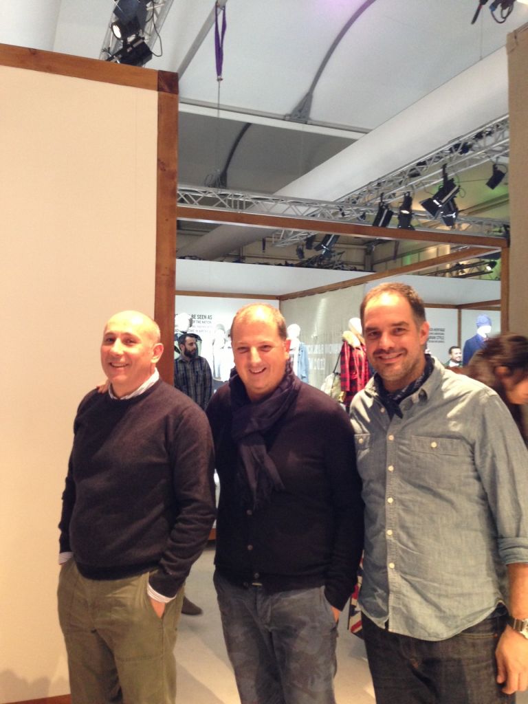 Andrea Cane, direttore creativo di WP Lavori in corso, Massimo Quattrini, titolare negozio e Rocco Scazzariello Brand Manager at WP USA inc.