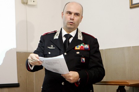 Il colonnello Leonardo Bertini, comandante del Reparto operativo di Macerata