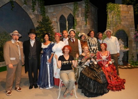 Maria Cristina D'Abbraccio e il cast