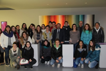 Gli studenti alla Poltrona Frau