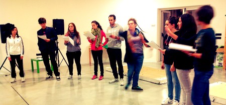Un momento delle prove