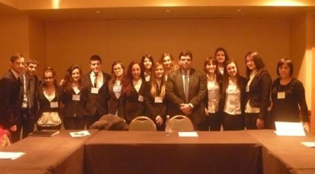 Gli studenti dello Scientifico e la delegazione maltese