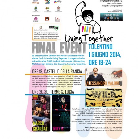 LIVING TOGETHER - locandina Evento finale L