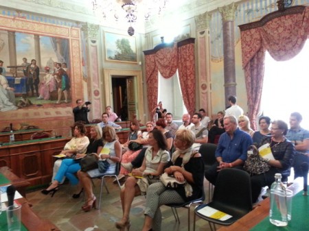 Il pubblico presente alla conferenza stampa