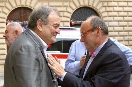Giuliano Bianchi a Symbola con Carlo Cambi