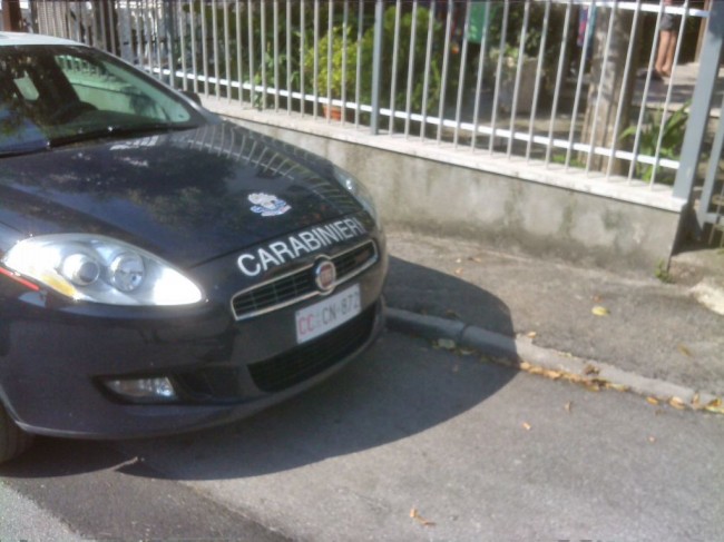 Una pattuglia dei carabinieri