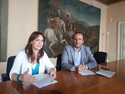 Roberta Grifantini e il sindaco Gianluca Pasqui