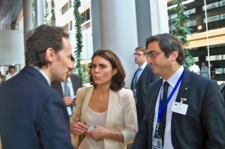 Andrea Maresi con l'europarlamente Smona Bonafè