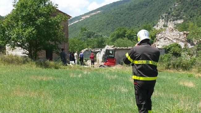 Il luogo del ritrovamento del cadavere