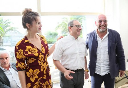 Micaela Ramazzotti con il sindaco Corvatta