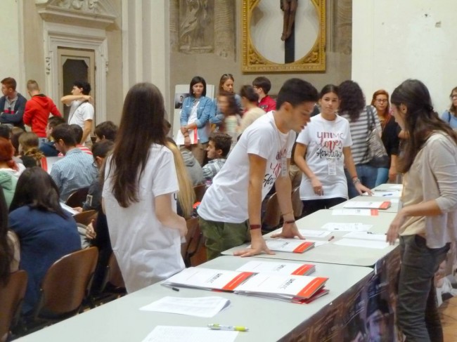 L'Info point dell'Università di Macerata durante l'Open Day