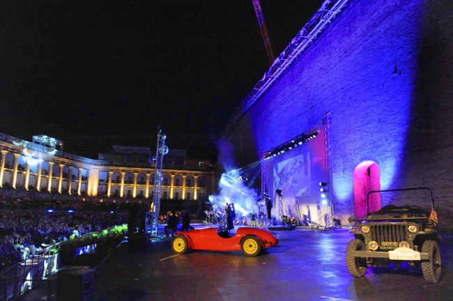 palco con automobili