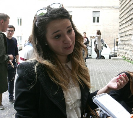 Sara, neo iscritta alla facoltà di Lettere