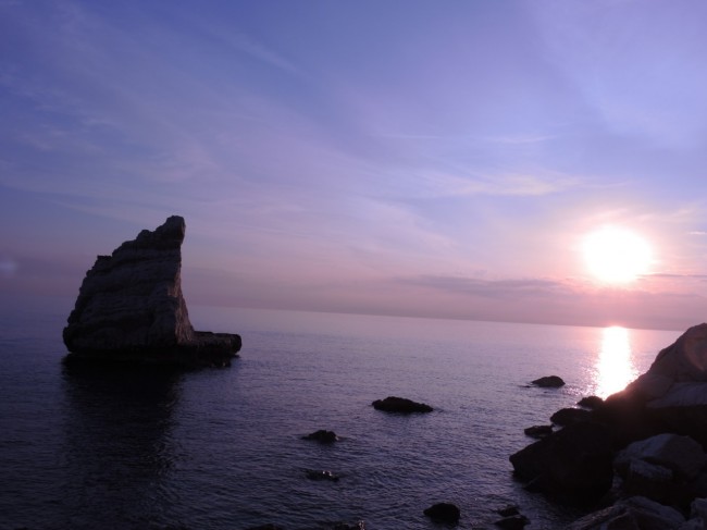 L'alba a Portonovo, mandata da Claudio Silvietti