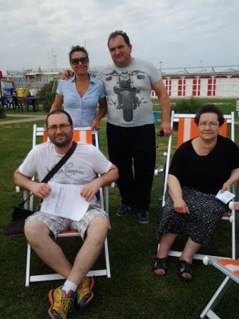 Da sinistra in piedi Catia Bigoni e Claudio Pini e seduti Andrea Ruffini e