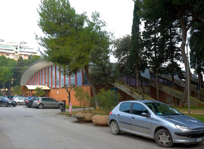 L'ex struttura fieristica al centro della città