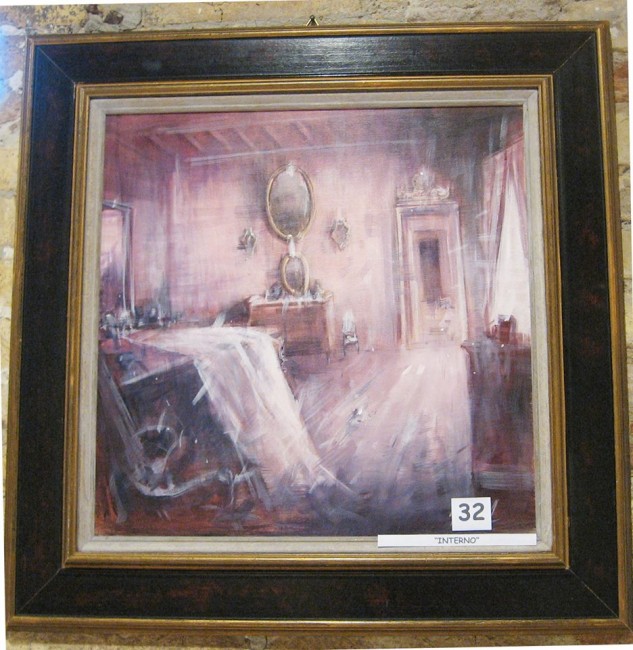 "Interno" di Giampietro Cavedon, vincitore del primo premio per la Sezione Pittura