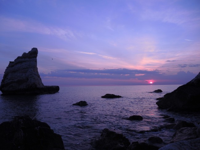 Scoglio La Vela Portonovo, scatto di Claudio Silvetti