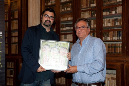 Premio miglior regia - Danilo Duranti di CortoDorico premia Francesco DelGrosso per 11 metri
