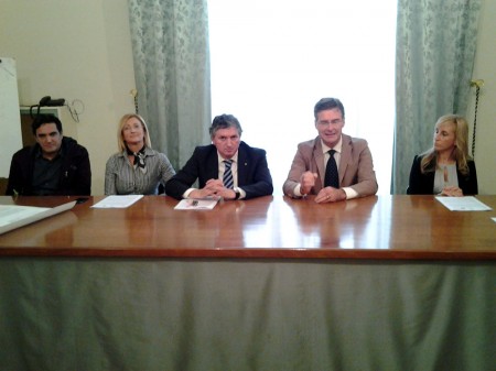 Un momento della conferenza stampa di presentazione