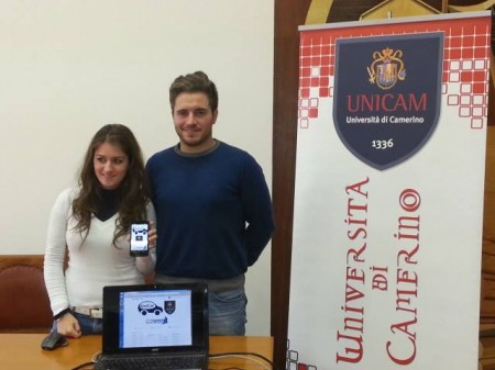 Angelica Bernacchini e Matteo Marchionne, in rappresentanza del gruppo di lavoro Unicar