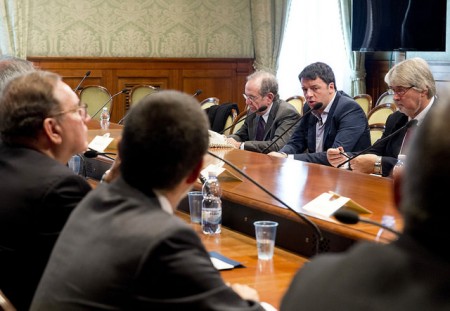 Il vertice a Palazzo Chigi con i rappresentanti di Rete Imprese Italia