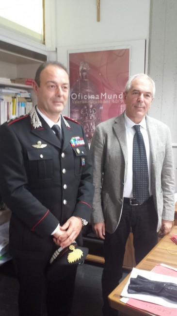 Da sinistra il capitano Enzo Marinelli, e il procuratore Giovanni Giorgio