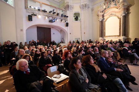 L'aula Svoboda restaurata gremita di gente