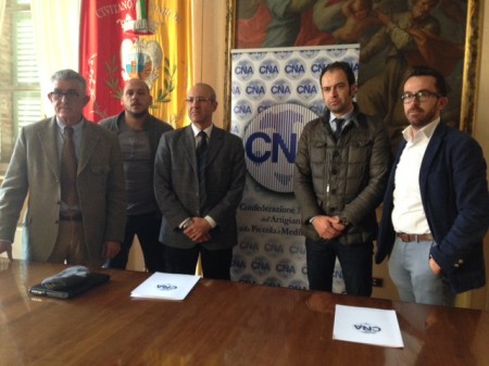 Da sinistra Luigi Silenzi, Giorgio Ligliani, Paolo Silenzi e Andrea Gentili