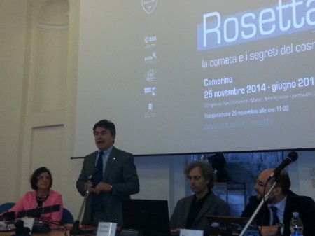 L'inaugurazione della mostra Rosetta
